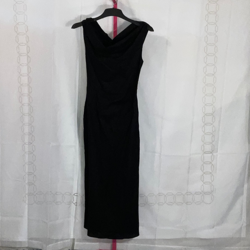 Commense Off‎ the Shoulder Black Dress